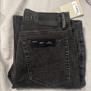 All Saints Black Slim Jeans Versatile Style 34*32